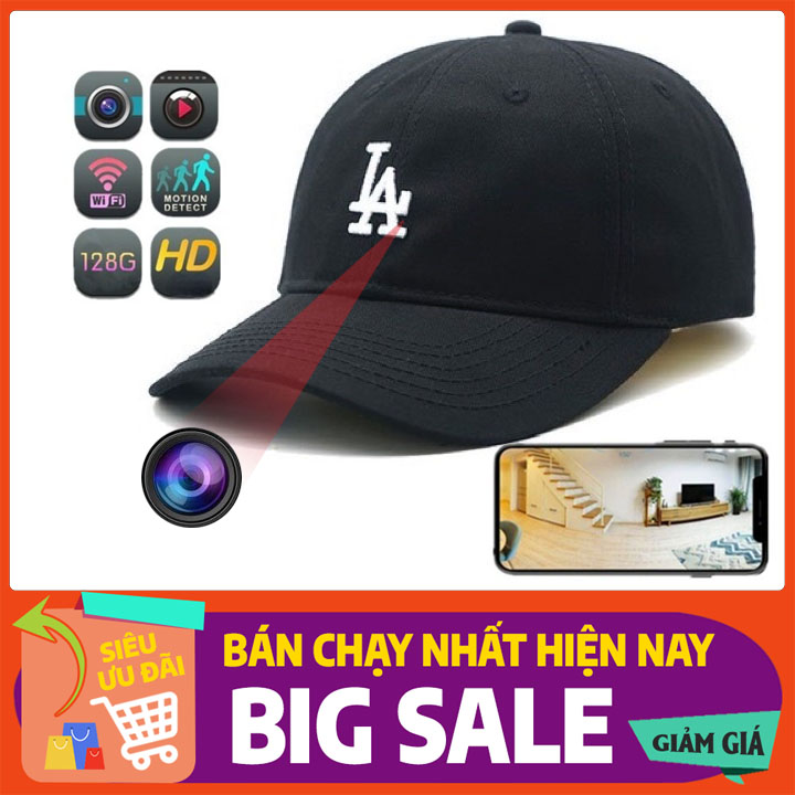 Mũ Camera Siêu Nhỏ WiFi Full HD 4K – Xem Trực Tiếp Qua Điện Thoại